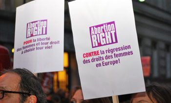 image illustrant le communiqué de presse Avortement en Espagne : leur choix, leur droit, leur liberté