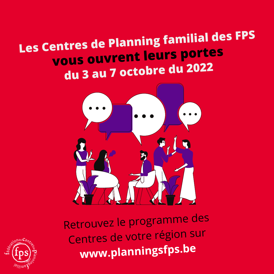 image illustrant les journées portes ouvertes des centres de planning familial des FPS en 2022
